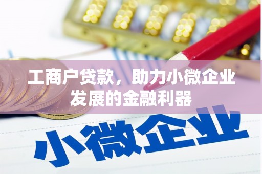 四平工商户贷款,助力小微企业发展的金融利器 四平工商户贷款,助力小微企业发展的金融利器