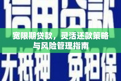 四平宽限期贷款，灵活还款策略与风险管理指南