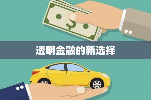 四平透明金融的新选择