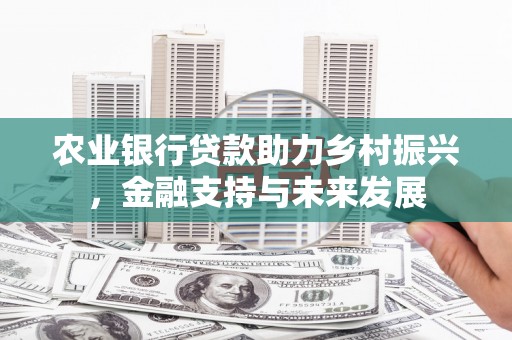 四平农业银行贷款助力乡村振兴，金融支持与未来发展
