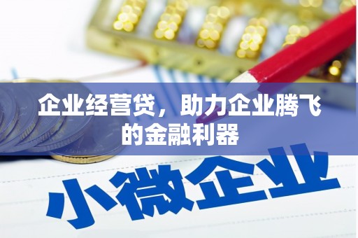 四平企业经营贷，助力企业腾飞的金融利器