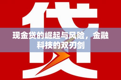 四平现金贷的崛起与风险，金融科技的双刃剑