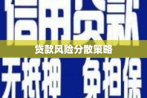 四平贷款风险分散策略