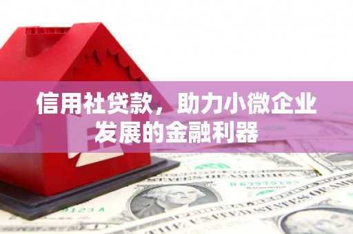 四平信用社贷款，助力小微企业发展的金融利器